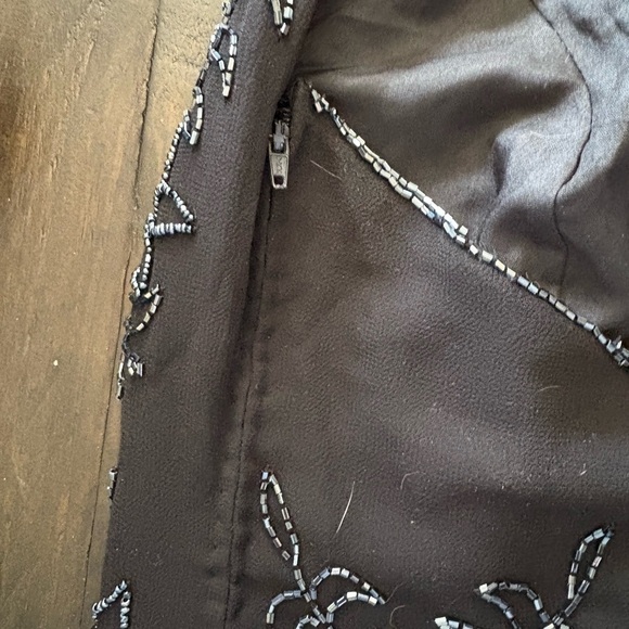 Black Embroidered Halter Top - Picture 5 of 7